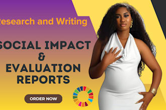 do data driven social impact and sdg evaluation reports for startups and ngos