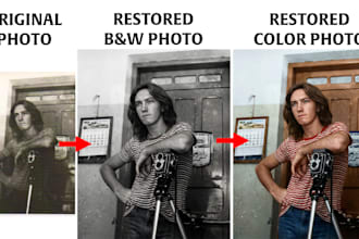 restore old damaged photos, restore images, and fix blurry photos