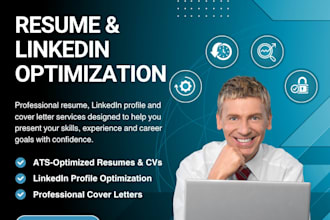 write an ats optimized resume, linkedin profile and cover letter