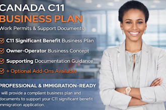 business plan, immigration c11  application, lmia application