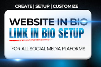 design a high converting website in bio that turns visitors into clients