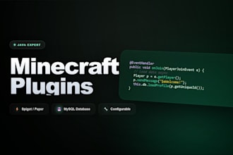 create a custom minecraft plugin for your spigot or paper server