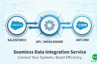 integrate salesforce with any CRM using API or middleware