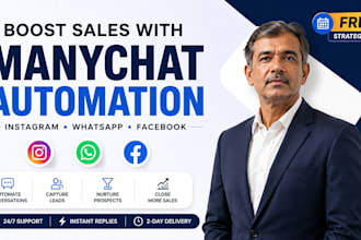 build manychat chatbot automation for instagram whatsapp and facebook