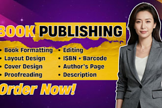 do book formatting, publishing, publish on amazon kdp and ingramspark