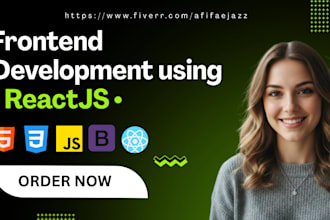 be your frontend developer for react js, next js, tailwind, bootstrap and js