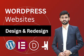 design wordpress website with breakdance, elementor pro, divi theme
