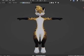 blend 3d avatar creator,vroid character,rig vrm for twitch,vseeface vtuber,daz3d