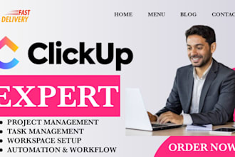 setup clickup, clickup consultant, project management, automations, workflow