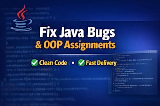 fix java bugs and complete oop assignments with clean code