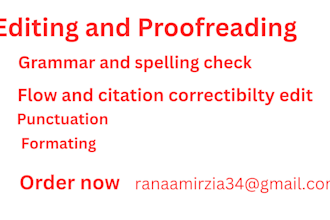 write contents and proofread the articles