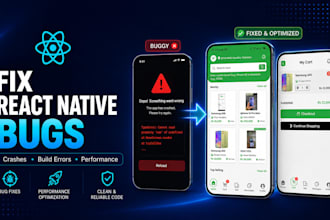 fix react native app bugs and optimize performance