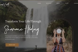 build squarespace wellness website spiritual healing website holistic life coach