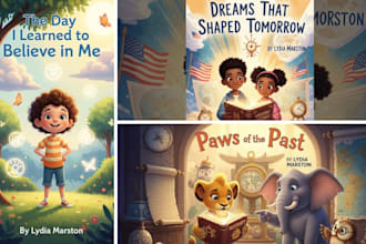design children book and picture book illustration for kids