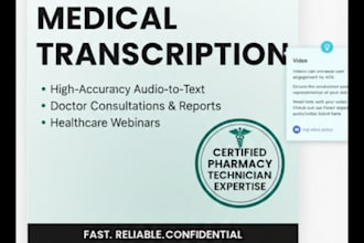 do professional medical transcription with high accuracy