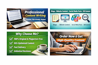 creative and SEO friendly content writing for your business