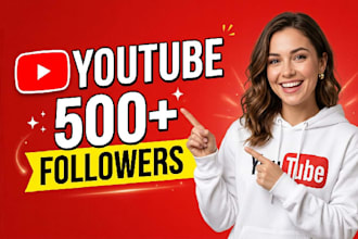 provide you 500 youtube followers