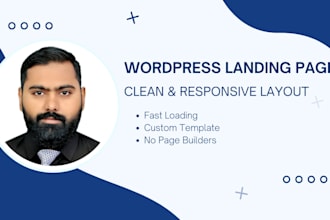 create a landing page without elementor or page builders