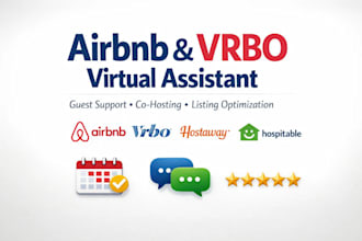 be airbnb virtual assistant, co host and manage airbnb vrbo short term rentals