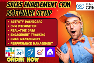 setup sales enablement crm slack zoho crm bitrix24 engagebay pipeline lusah CRM