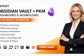 build obsidian vault, dashboard, pkm system, workflows, automation workflows