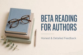 be your honest beta reader for any genre with detailed feedback