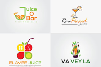 do juice design logo and use brand, smoothie