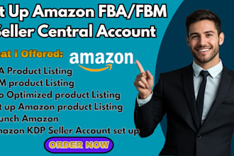 create amazon fba and fbm setup private label listings and amazon store creation