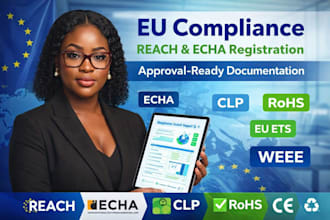 do eu reach registration, echa compliance, clp, rohs, weee and eu ets reporting