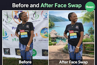 create realistic and seamless face swap for photos