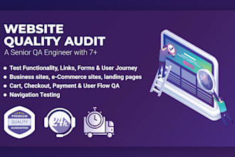 find broken links, functional bugs on your website