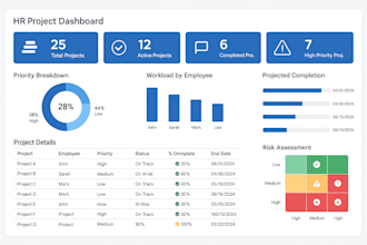create a complete HR or project tracker system