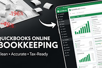 do quickbooks online bookkeeping, cleanup and monthly accounting