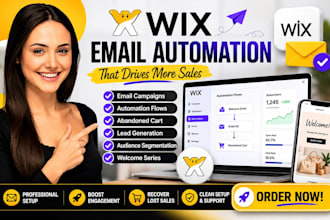 setup wix email automation campaigns abandoned cart recovery