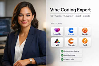 develop your vibe coding website using v0 cursor replit lovable claude