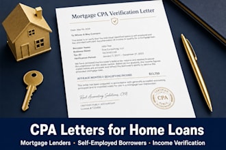provide CPA confirmation letters, reviewed and audited financial s