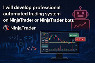 develop professional automated trading system on ninjatrader or ninjatrader bots