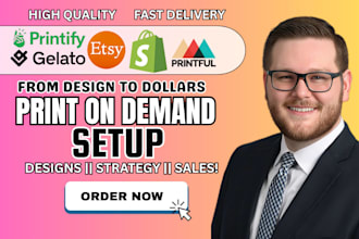 do print on demand store, shopify pod store, etsy pod store, printify, printful