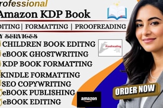 copy edit, proofread, do amazon KDP book publishing memoir novel book editing