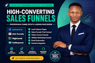 create systeme io landing pages and systeme io sales funnels