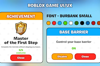 design roblox ui gui clean and player friendly game interfaces