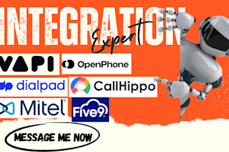 integrate vapi ai openphone dialpad five9 mitel callhippo using zapier make n8n