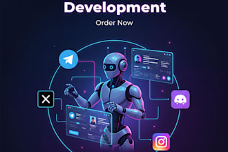 develop social media bot instagram bot instacart telegram tiktok bot youtube ai