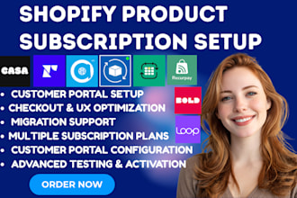 setup shopify subscription recharge apsstle seal subi casa recurpay bold loop