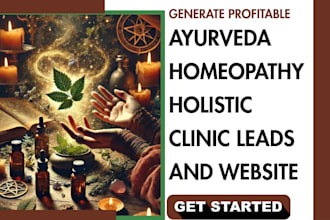 generate ayurveda, homeopathy leads, holistic clinic website