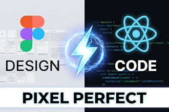 convert figma to pixel perfect HTML react or laravel web