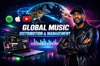 music manager, fix and distribute your music using distrokid, tunecore, cdbaby