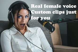 record custom spoken audio in my warm female voice