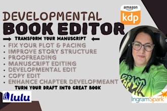 developmental edit copy edit fiction  nonfiction manuscripts