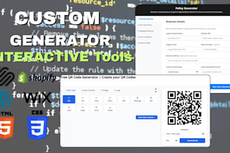 build custom web utilities or generator tools